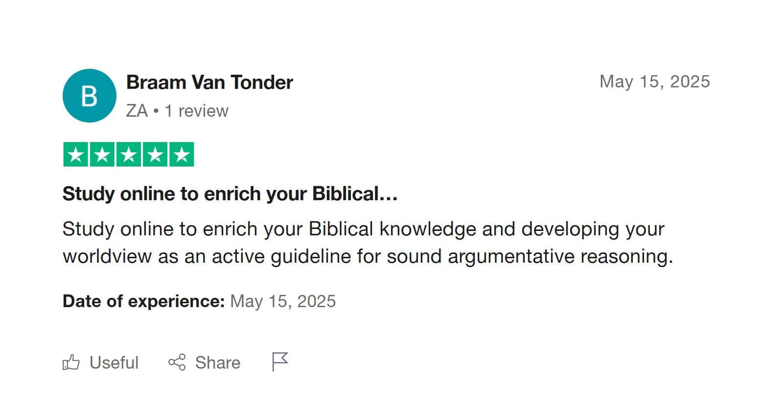 Braam study online to enrich your biblical knowledge