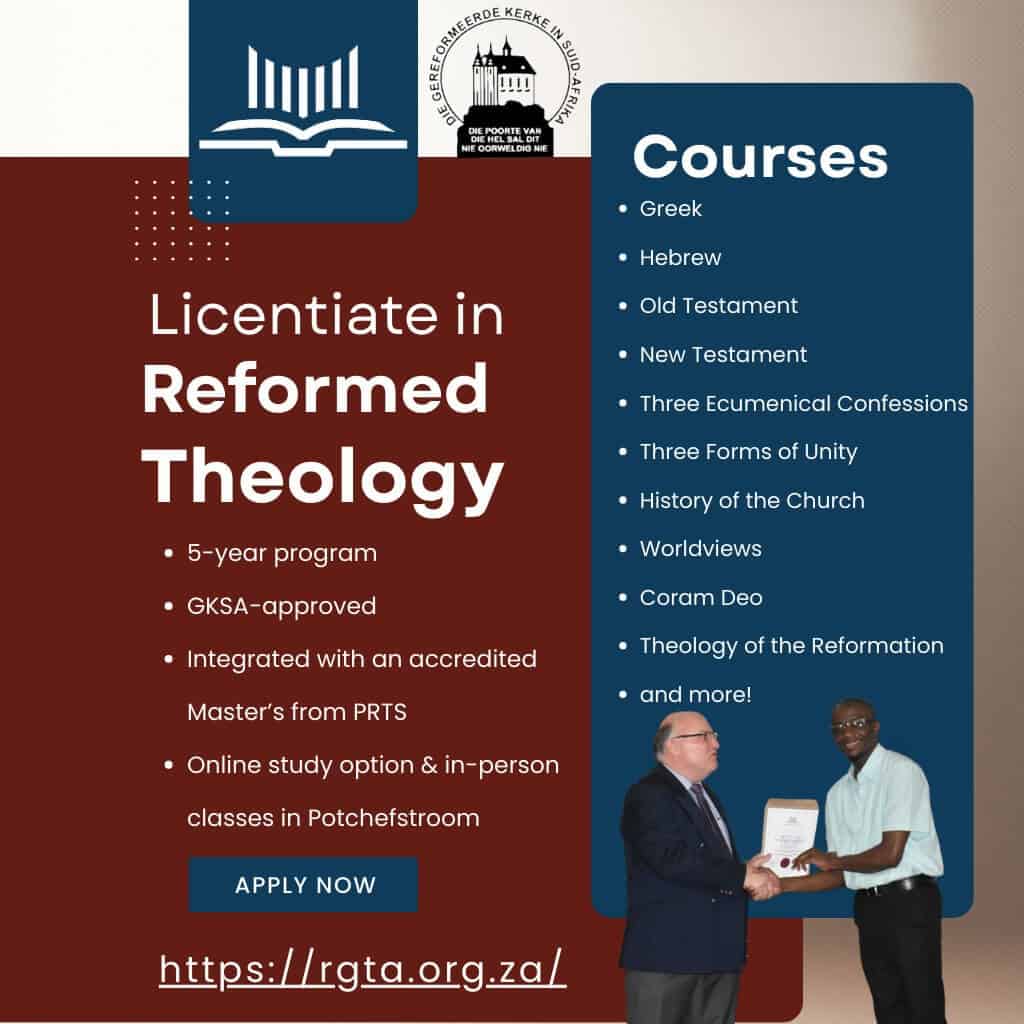 Licentiate in Reformed Theology [Next intake 2027]
